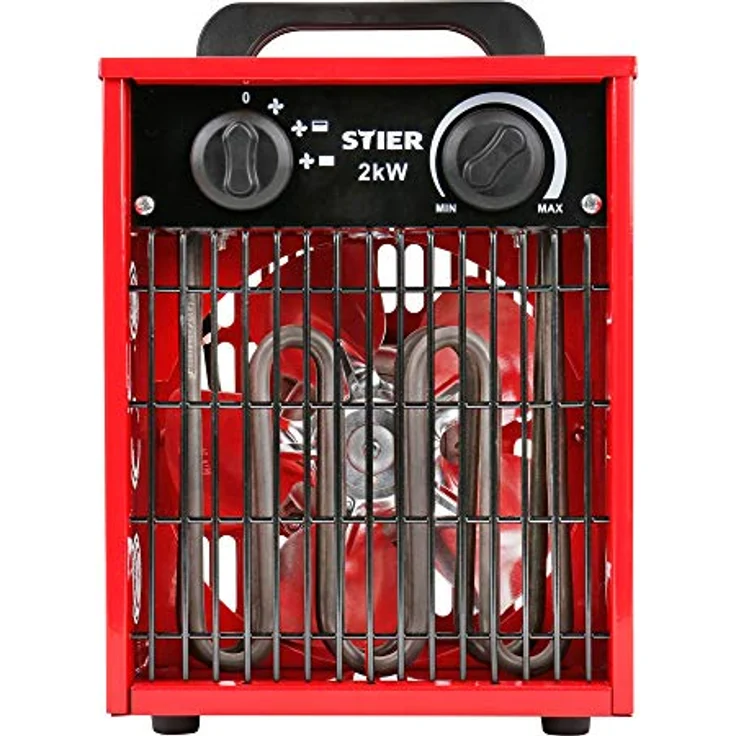 STIER Basic Heizlüfter 2,0 kW 150 m³/h, sehr klein, Heizstrahler, Heizgebläse, – Bild 3