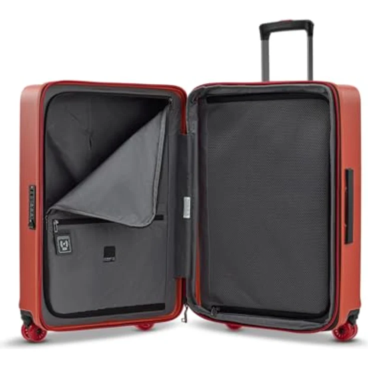 Stratic Buzz 4 Rollen Trolley M, 65 cm mit Dehnfalte, rot, 100% Polycarbonat, 45.5 cm x 26.5 cm x 65 cm – Bild 8