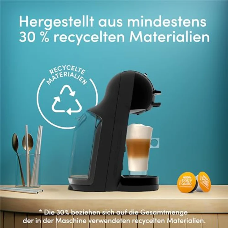 KRUPS NESCAFÉ Dolce Gusto Mini Me 2, Kaffeekapselmaschine mit einstellbarer Temperatur und Menge, über 45 Getränke, kompakt und stylisch, Schwarz, KP1438F0.26 – Bild 5