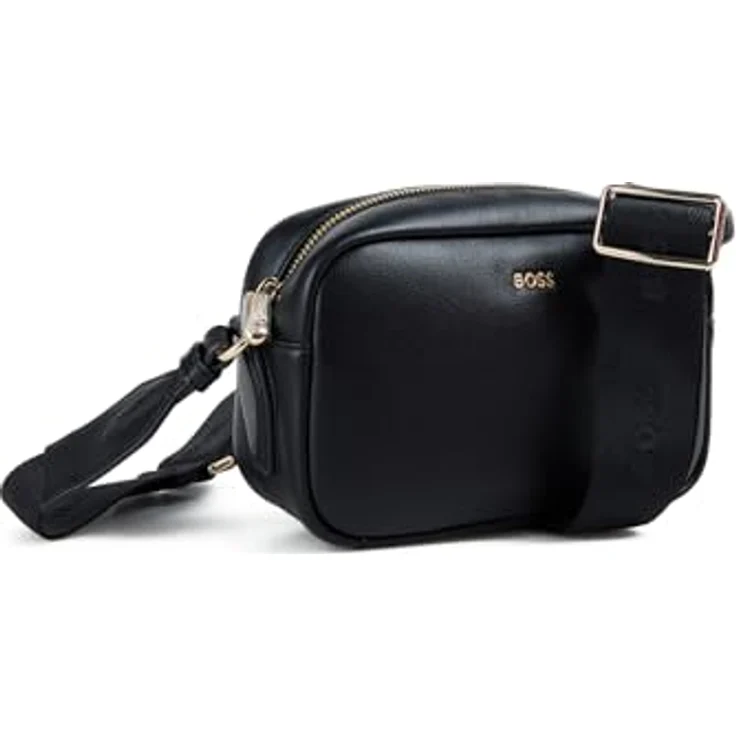 Hugo Boss Bodybag Sandy CB, elegante Crossbody Bag aus weichem Kunstleder, schwarz, 20 x 7 x 13 cm – Bild 3