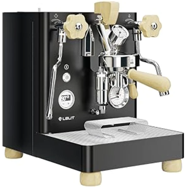Lelit Bianca V3, Siebträgermaschine mit Dual Boiler, PID-Temperaturregelung und mechanischem Paddle, Schwarz – Bild 2