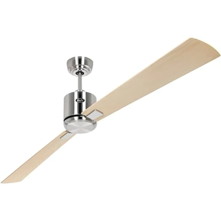 CASAFAN Eco Neo III, Energiespar Deckenventilator 180 cm, Chrom Gebürstet, Wendeflügel Ahorn/Buche, Bluetooth und Smart Home Fernbedienung – Bild 5