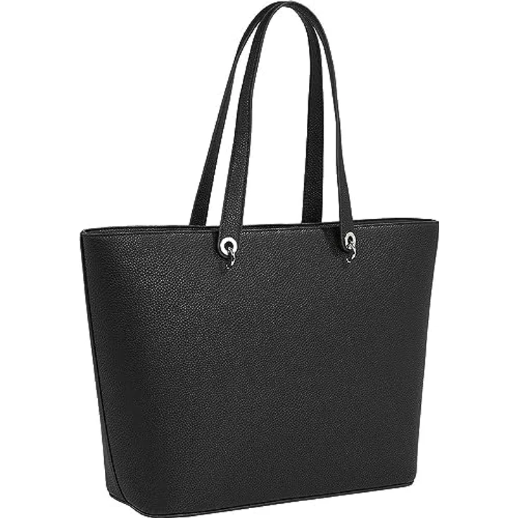 Tommy Hilfiger Shopper TH EMBLEM TOTE, BDS Black, mit TH-Emblem vorne - Preisvergleich – Bild 4