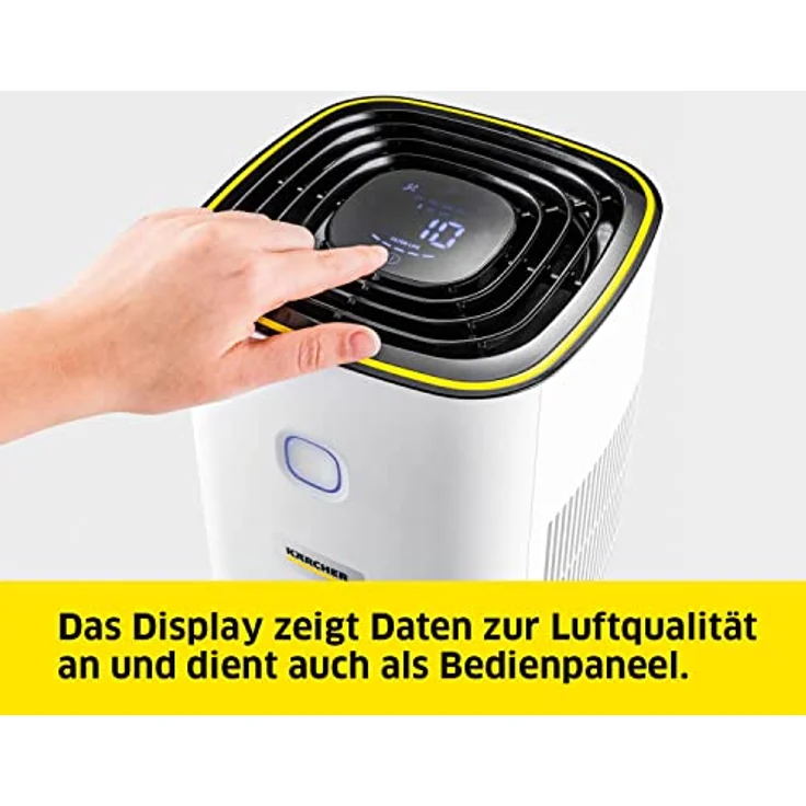 Kärcher Luftreiniger AF 20, Luftdurchsatz: 220 m³/h, bis zu 40 m² Räume, beseitigt 99,95% der Partikel bis zu 0,3 μm wie Feinstaub, Aerosole, Allergene & Gerüche, Automatik-Funktion, Timer, Nachtmodus – Bild 5