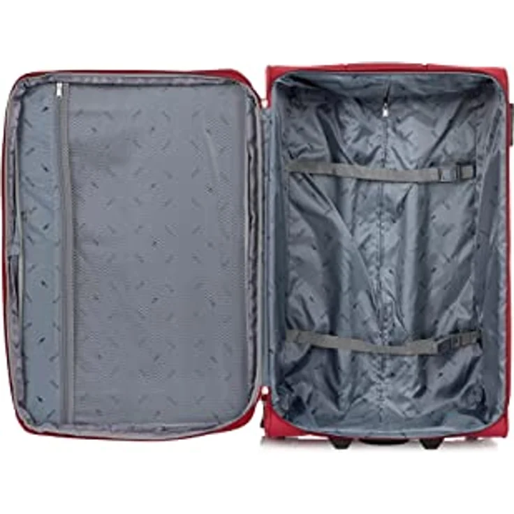 Ochnik Großer Koffer | Softcase | Material: Nylon | Farbe: Rot | Größe: L | Maße: 74×46,5×31,5 cm | Fassungsvermögen: 108l | Hohe Qualität – Bild 5