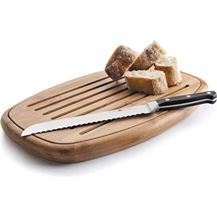 LACOR OVALE Brot SCHNEIDEBRETT Bambu 40X27X3CM, Bambus, Brown, 40 x 27 x 3 cm – Bild 2