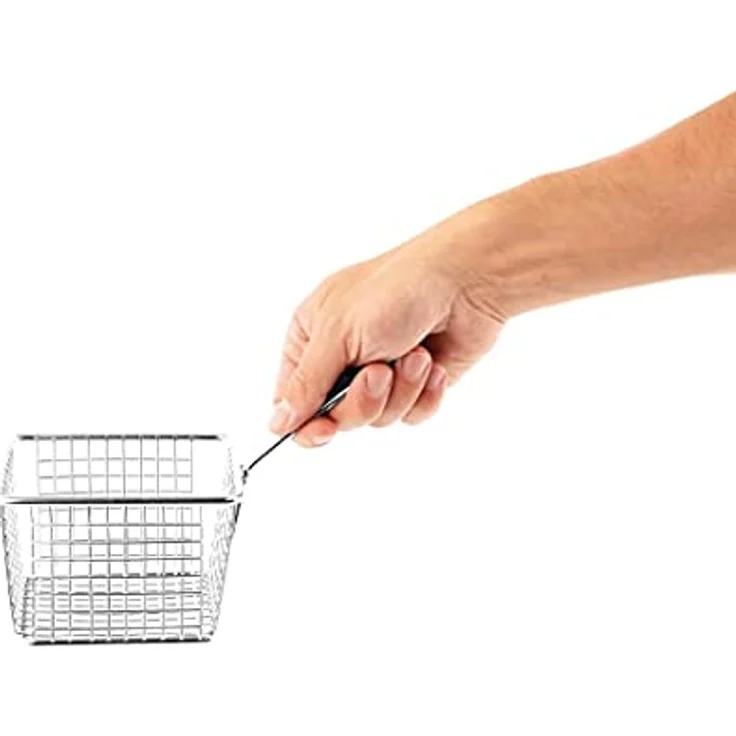 Assheuer + Pott APS 40621 Servier-Frittierkorb SNACKHOLDER, Edelstahl, 13 x 10,5 cm, Höhe 9 cm – Bild 4