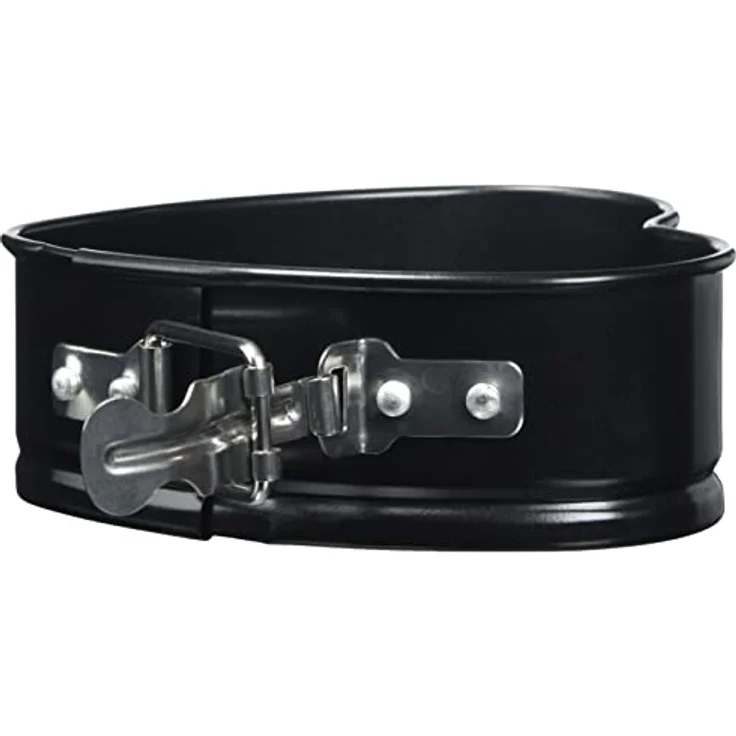 Küchenprofi Kuchenform Herz | 11,5cm, 4,5cm hoch | antihaftbeschichtet | Springform Herz | schwarz | auslaufsicher | kreative Kuchen in Herzform zum Muttertag, Geburtstag und mehr – Bild 4