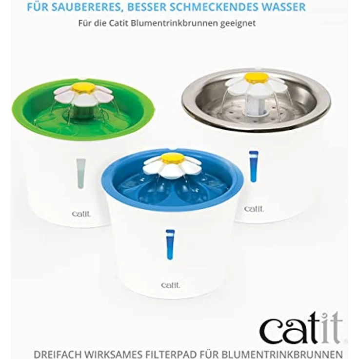 Catit Triple Action Filter Rahmenlos, Filter für die catit Blumentrinkbrunnen, 6er Pack – Bild 5
