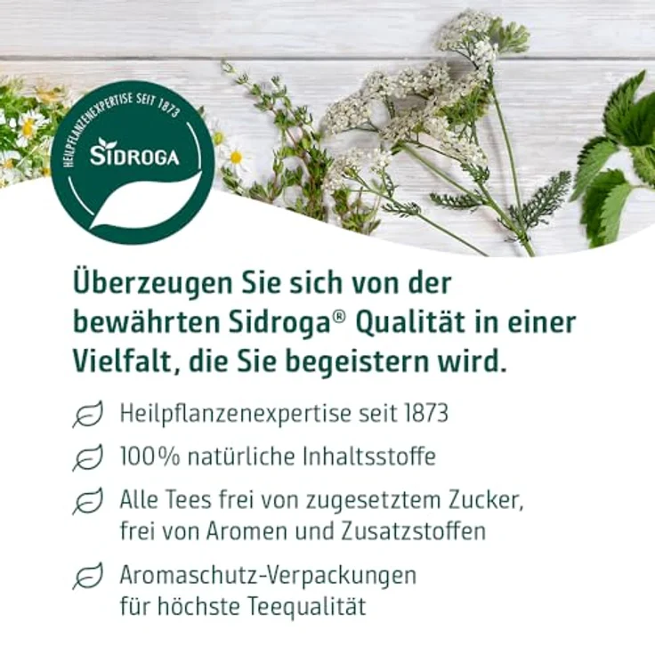 Sidroga Wellness Basentee Filterbeutel, erlesene basische Kräuterteemischung, 20x1,5 g – Bild 3