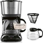 Barista Filterkaffeemaschine mit Glaskanne | Kaffeemaschine mit Digitaldisplay & Timerfunktion | Filtermaschine mit Tropfstopp & 900W | 1,25 Liter Kaffeekanne für 10 Tassen Kaffee - Barista Kaffee & Technik