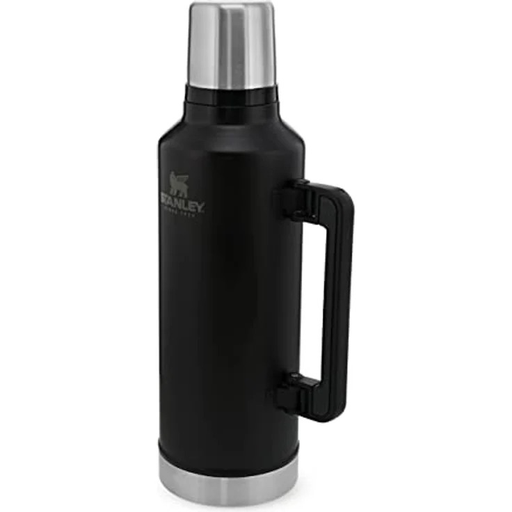 Stanley Classic Legendary Thermosflasche 2.3L Matte Black Pebble - Edelstahl Thermoskanne - BPA-frei - Thermos Hält 48 Stunden Heiß - Deckel Fungiert Auch als Trinkbecher - Spülmaschinenfest – Bild 1