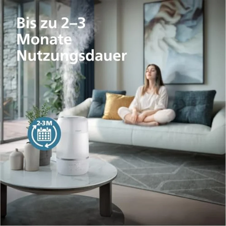 Philips Anti-Kalk-Kartusche FY5133/00 für Luftbefeuchter der Serie 1000 – langlebig, einfache Installation, schützt vor Kalkablagerungen, Lebensdauer 2–3 Monate – Bild 4