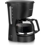 Emerio Filterkaffeemaschine, kompakt für 3-6 Tassen, mattschwarz, mit Warmhaltefunktion und Dauerfilter