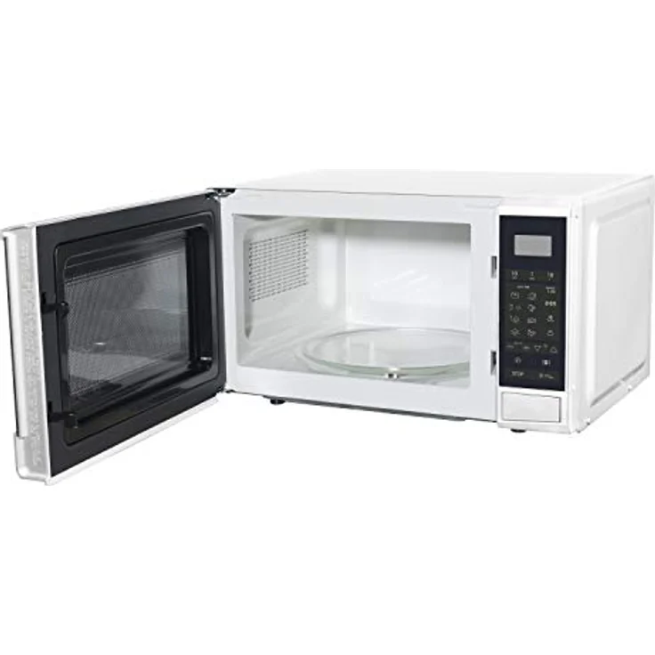Sharp R270W Mikrowelle, Standgerät, 800W, Garraum 20 Liter, 10 Leistungsstufen, 8 Automatikprogramme, Touch, LED-Display, Auftauen, weiß – Bild 2