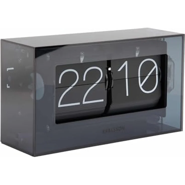 Karlsson Boxed Flip, Tischuhr mit modernem Acrylglas und elegantem Design – Bild 5