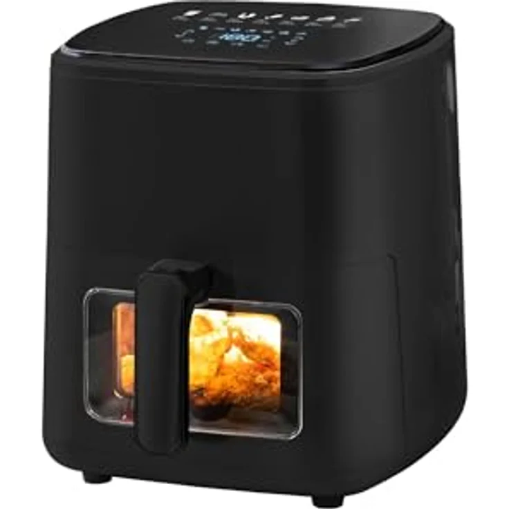 Melchioni Heißluftfritteuse MARIANNA NEW, 5 L, 1700 W, Touchdisplay, 7 voreingestellte Programme, Antihaftbeschichtung – Bild 2