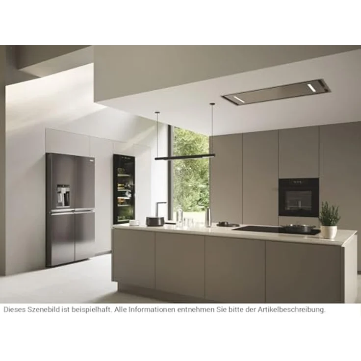 Haier HACI100RCS6X Deckenhaube, 100 cm Edelstahl, Abluft- und Umluftbetrieb, 4 Leistungsstufen, Fernbedienung, LED Beleuchtung – Bild 5