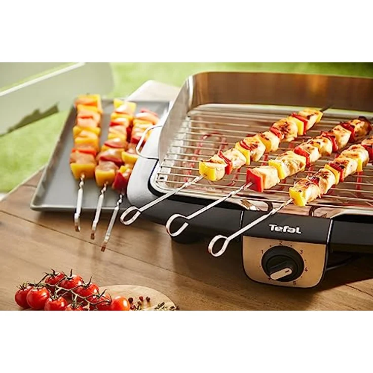 Tefal K185S7 Spieße-Set, Edelstahl, Silber, 6 wiederverwendbare Grillspieße mit Baumwollbeutel – Bild 4