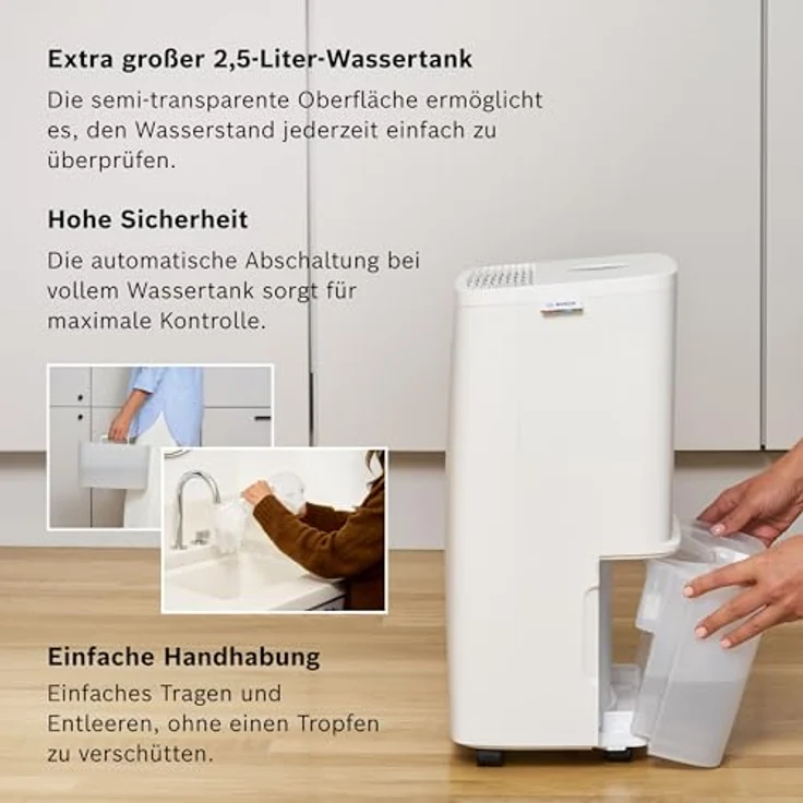 Bosch Dry 1000 Luftentfeuchter - Effizient & leise, ideal für Schlafzimmer & schnelle Wäschetrocknung – Bild 5