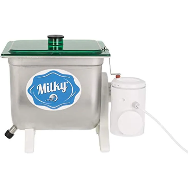 elektrische Buttermaschine, 10 Liter, 30x26,6x31,5cm, Kunststoffabdeckung, Gehaeuse aus Edelstahl