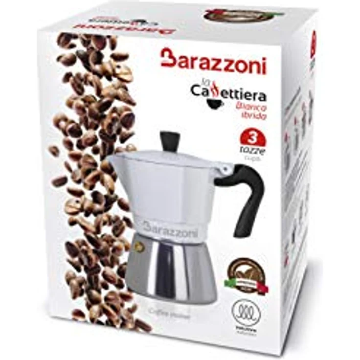 Barazzoni Moka Espressokocher Ibrida 3 TZ-geeignet für Induktionspflanzen, Stahl – Bild 3