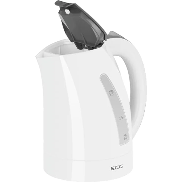 ECG RK 1712 Surfer, Wasserkocher 1,7 L, 2200 W, BPA-freies Kunststoffdesign, drehbarer Sockel, mit Trockengehschutz und Kalkfilter – Bild 3