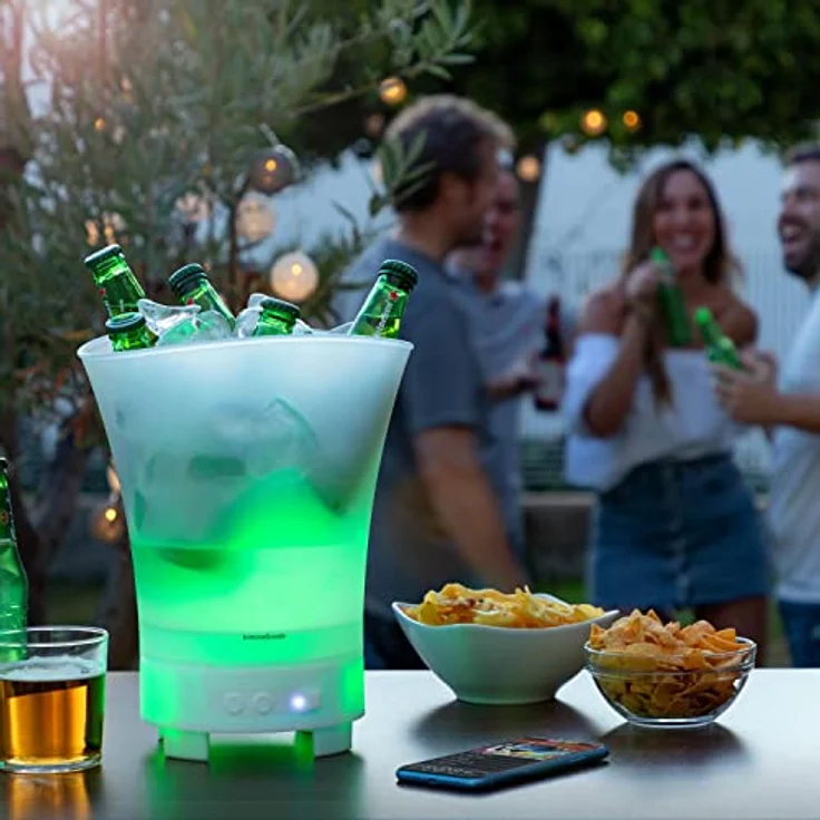 LED-Eiskübel mit wiederaufladbarem Lautsprecher Sonice InnovaGoods – Bild 6