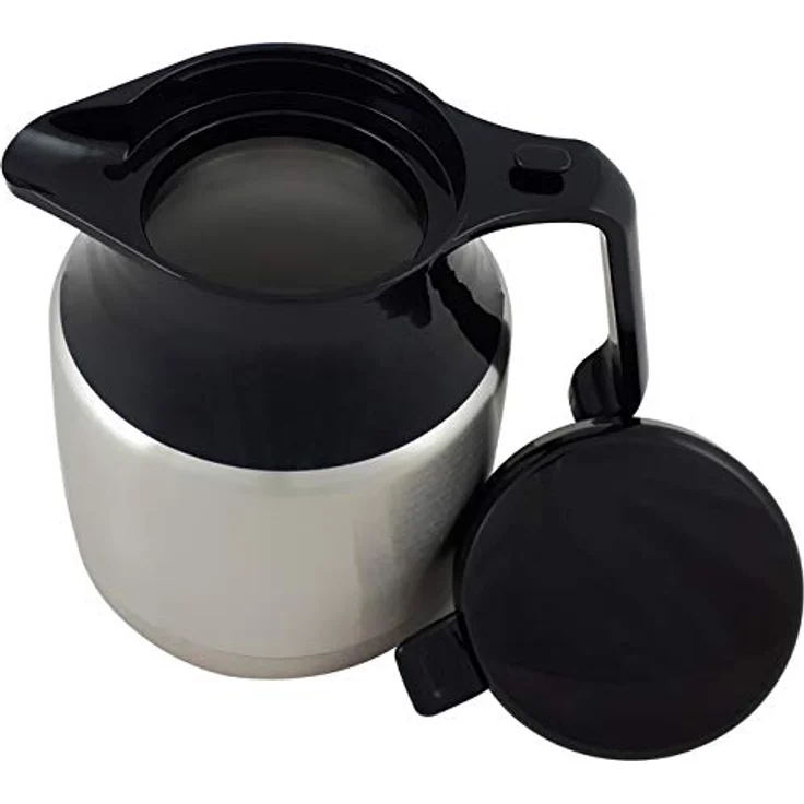 Helios Mondial Push Edelstahl-Isolierkanne, matt, Vakuumgepumpt, Einhandbedienung, 1 Stück (1er Pack) – Bild 5