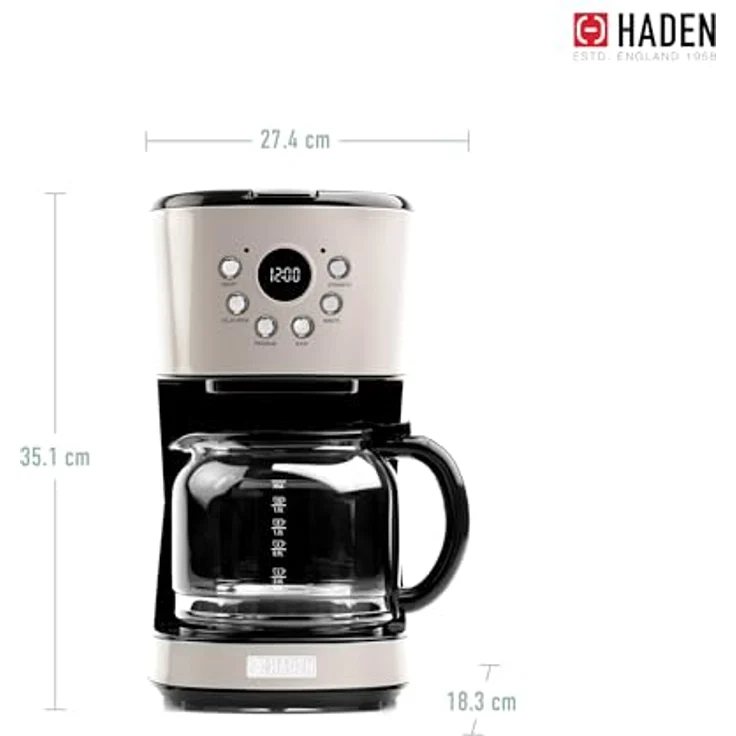 Haden Dorset Filterkaffeemaschine 1,8l, grau, Filterkaffeemaschine, Grau – Bild 2