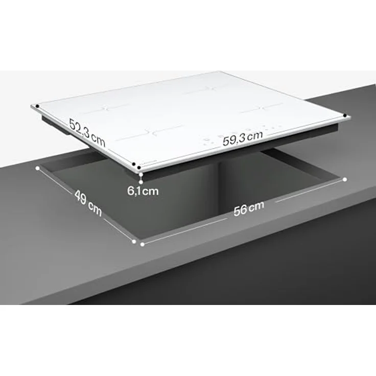 Klarstein Velaire XFC604I-W8-ELS, Induktions-Kochfeld mit 4 Kochzonen, 6400 W, Touch Timer, schwarz – Bild 7