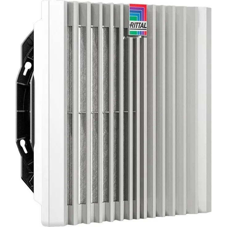 Rittal Blue e+ Filterlüfter, Belüftungsventilator mit 280 m³/h Luftdurchsatz, Wandmontage, RAL 7035