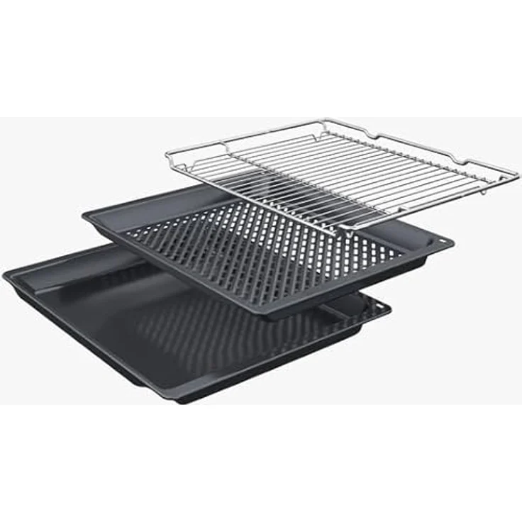 Bosch HBA572BW3F, Serie 4, Einbau-Backofen in Weiß, 3D-Heißluft, Pyrolyse-Reinigung, AutoPilot10 mit 10 Programmen, 2200 Watt Heizleistung – Bild 3