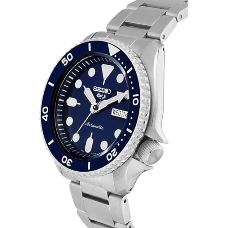 Seiko 5 Automatik SRPD51K1, Automatikuhr, silber, blau – Bild 2