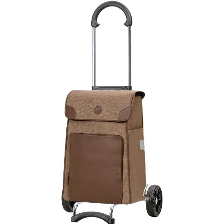 Andersen Shopper Scala Shopper Elik, Einkaufstrolley 48 cm, braun, 100% Polyester, 35 cm x 22 cm x 48 cm