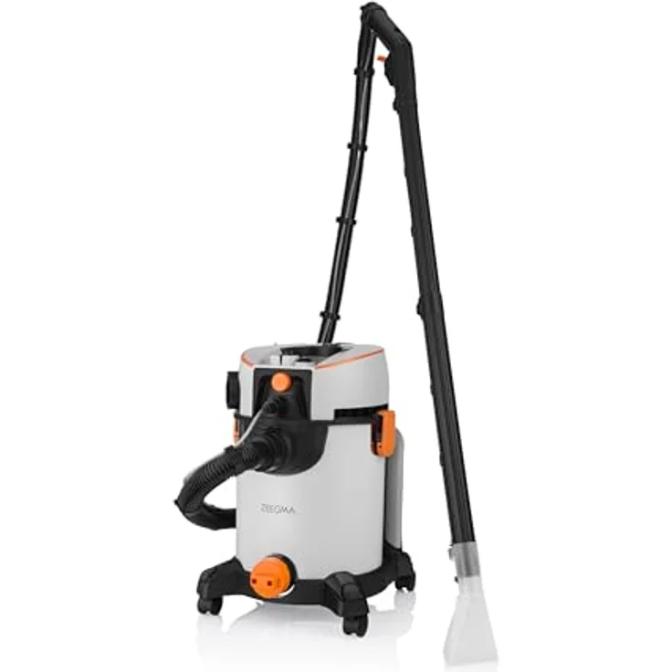ZEEGMA ZONDER WASH – 1400W Nass- und Trockensauger mit 4L Wassertank, HEPA-Filter, 13m Aktionsradius und umfangreichem Zubehör für Teppiche, Polster und Hartböden – Bild 3