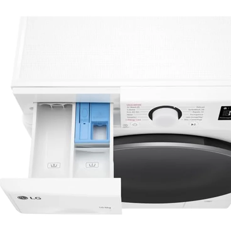 LG D4R5010TSWS Waschtrockner, freistehend, Frontlader, 10 kg Waschen, 6 kg Trocknen, Energieeffizienzklasse D, weiß – Bild 8