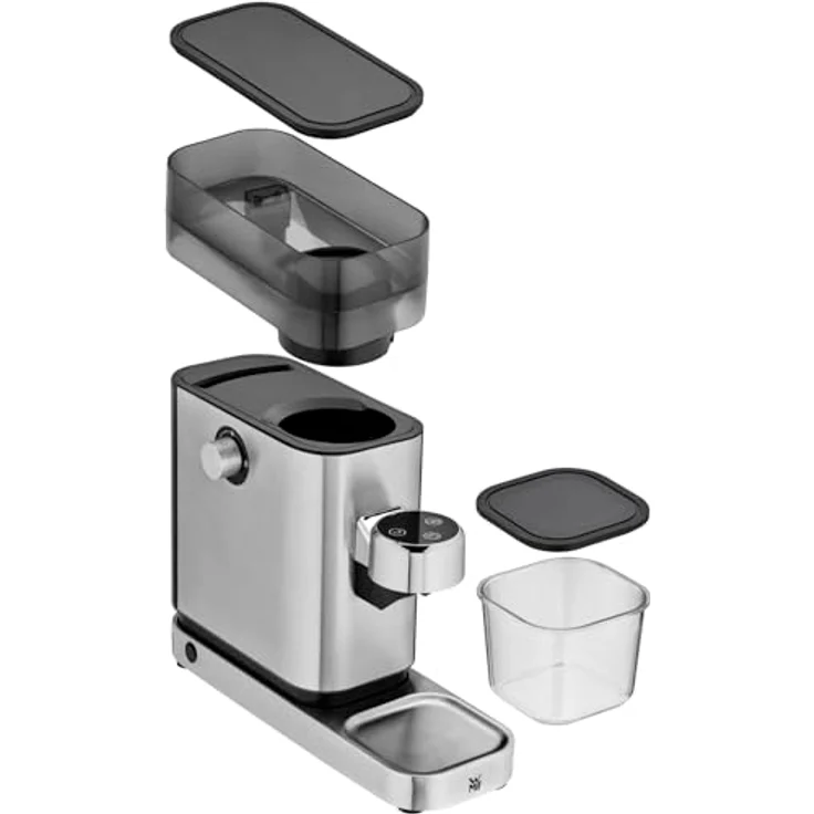 WMF Lumero Espressomühle elektrisch 150 Watt, LED Touch-Tasten, 40 Mahlgrade, Kaffeemehlbehälter, Cromargan Edelstahl matt – Bild 5