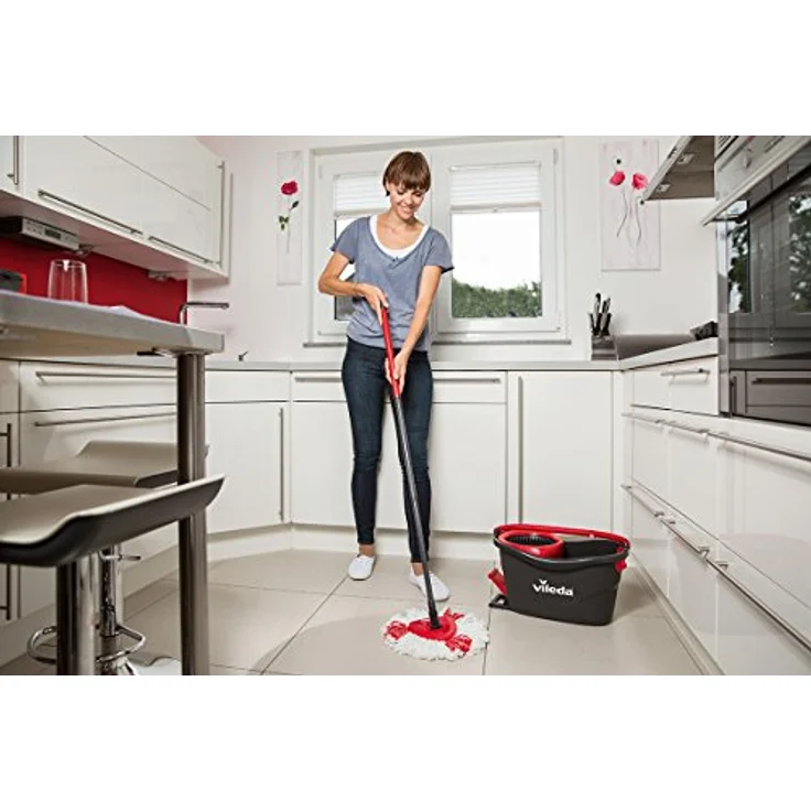 Vileda Turbo 2in1 EasyWring&Clean Ersatzkopf im Doppelpack, Mopköpfe für die Komplettsets, 2 Stück – Bild 3