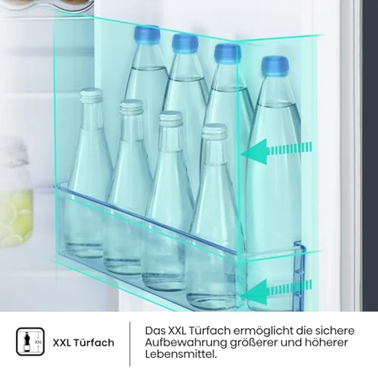Hisense RS5P535NTFE Side-By-Side Kühl-Gefrier-Kombination, 376 Liter Kühlteil, 190 Liter Gefrierteil, Wasser-/Eisspender, Total NoFrost, Multi AirFlow, FastFreeze, schwarz – Bild 13