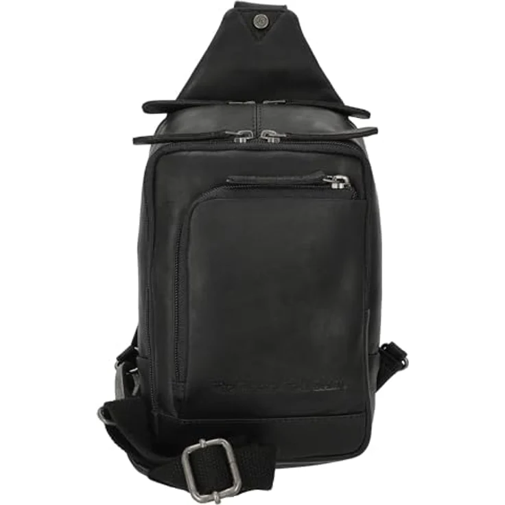 The Chesterfield Brand Riga Crossbodybag, Sling Bag aus 100% Leder, schwarz, mit mehreren Fächern und Zipperverschluss – Bild 1
