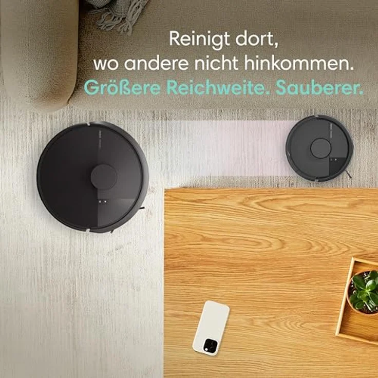 iRobot Roomba® Mini Saug- & Wischroboter mit AutoEmpty™ Dock, 7000 Pascal Saugkraft, Schwarz – Bild 3