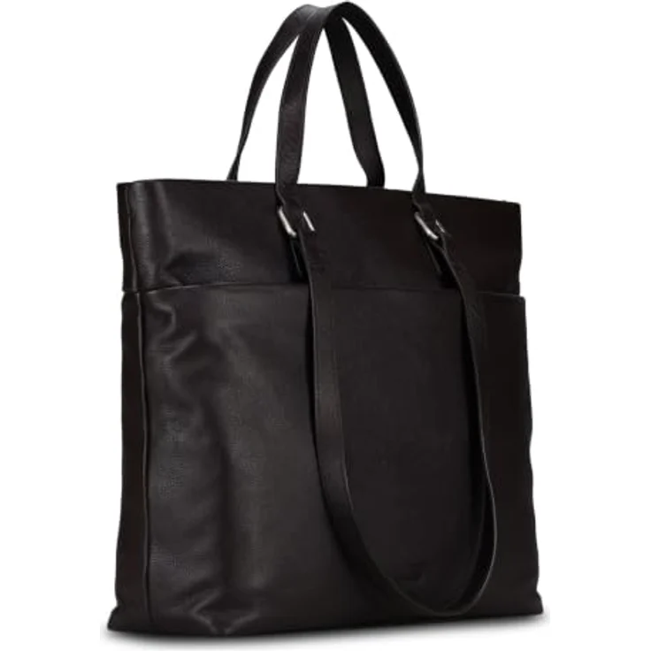 Jost Lysa Business Shopper, 36 cm Leder mit Laptopfach, braun – Bild 2