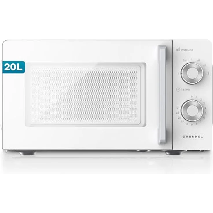 Grunkel MW-20MG, Mikrowelle 700 W mit 20 L Volumen und integrierter Zeitschaltuhr, selbstmontierbar – Bild 1