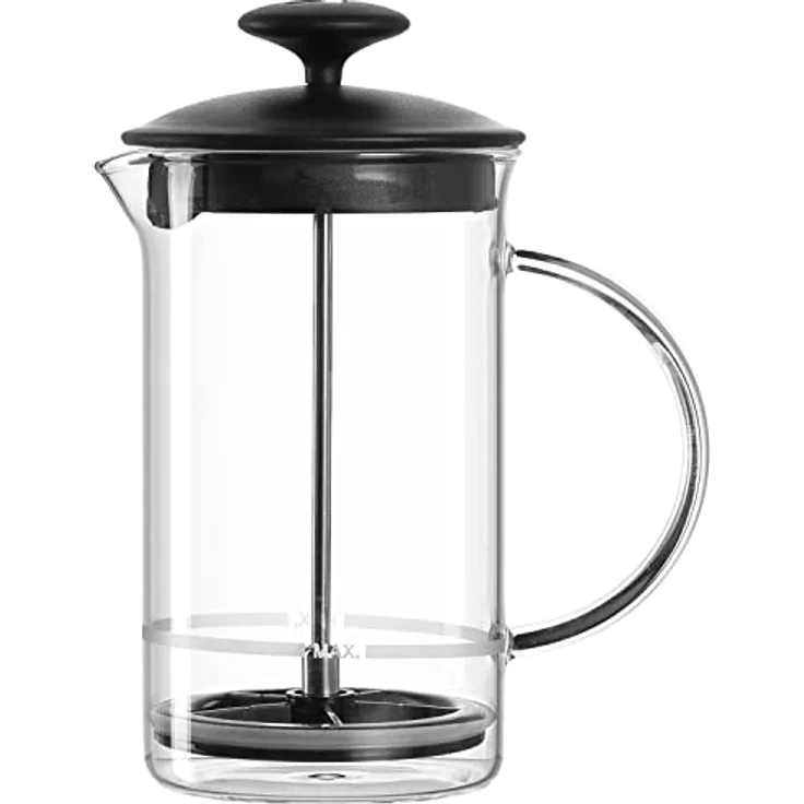 Leonardo Milchaufschäumer Caffè per me, 3-teiliges Set, hitzebeständiges Glas, 025508 – Bild 2