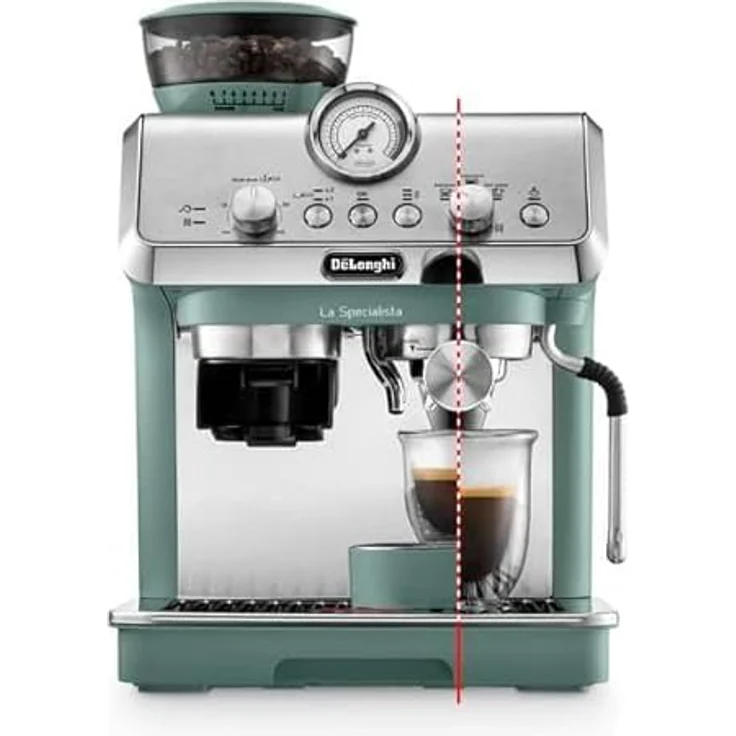 De'Longhi La Specialista Arte, Siebträgermaschine mit integriertem Mahlwerk, 3 voreingestellten Rezepten und My Latte Art Dampfstab – Bild 2