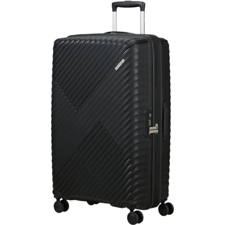 American Tourister Diablast Spinner 78/29 TSA EXP Trolley, Hartschale aus Polypropylen, erweiterbares Volumen von 98 bis 111 Litern, schwarz – Bild 2
