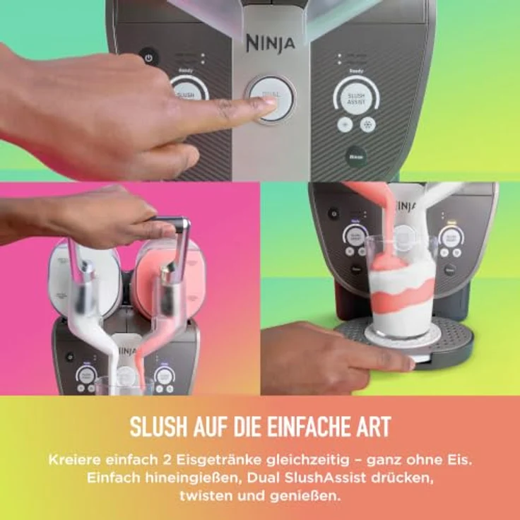 Ninja SLUSHi Twist Slush-Eismaschine für gefrorene Getränke – Blau | FS701EUBL | von SharkNinja – Bild 3