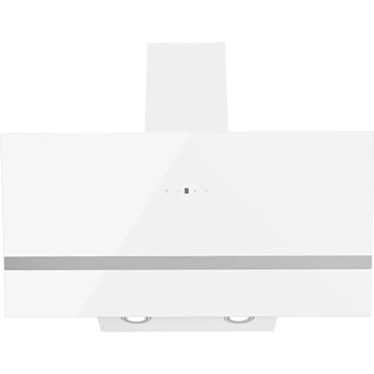 Respekta Schräghaube Hera, Dunstabzugshaube mit Glasschirm in Weiß, 80 cm, A++, 9 Leistungsstufen, Touch Control, LED-Beleuchtung – Bild 2