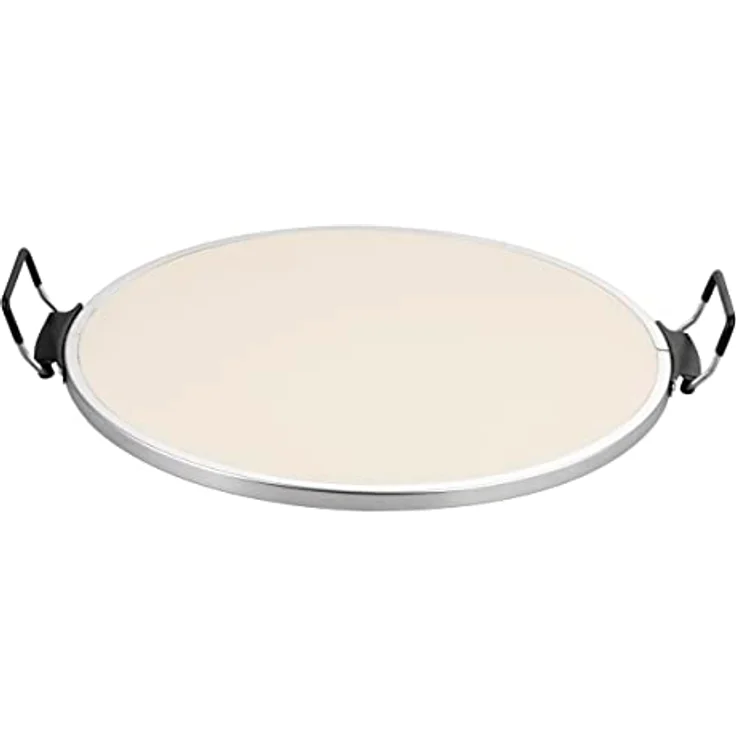 Emerio Pizzaofen, Platte aus feuerfestem Stein, 31.5 cm Durchmesser, 1200 Watt, Timer, BPA frei, Pizzaheber aus Edelstahl, Schwarz – Bild 5